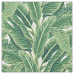 Green Tropical Banana Leaves Fabric