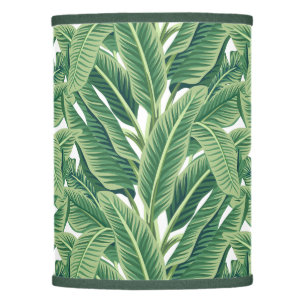 Green Tropical Banana Leaves Lamp Shade