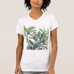 Green Tropical Jungle Banana Tree Strelitzia T-Shirt