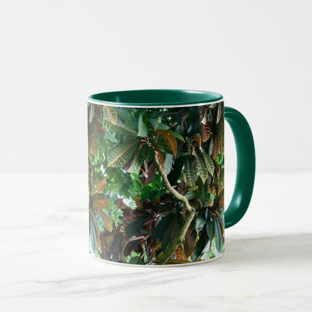 Green Tropical Jungle  Mug (Front Right)