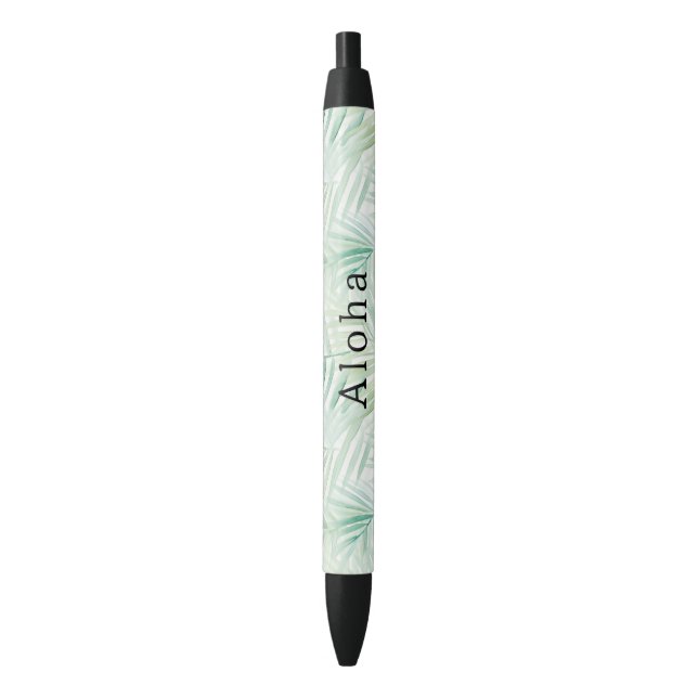 Green Tropical Leaves Aloha  Pen (Front Vertical)