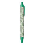 Green Tropical Palm Leaves Pattern Pen