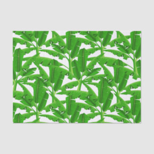 Green tropical palm trees tissue paper