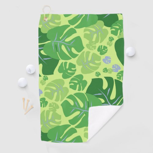 Green Tropics  Golf Towel