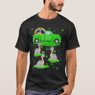 Green Truck Leprechaun Hat Diplodocus St Patrick' T-Shirt