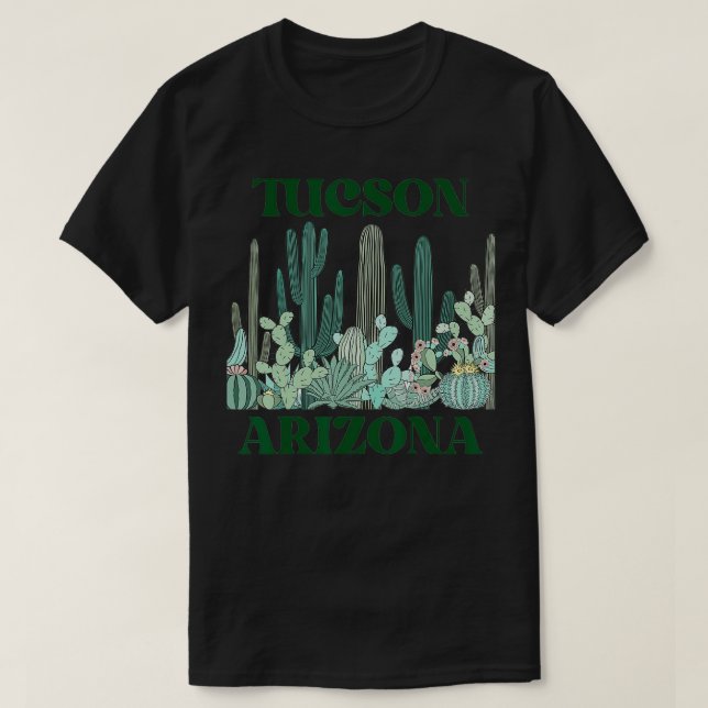Green Tucson Arizona beard strong s  T-Shirt (Design Front)