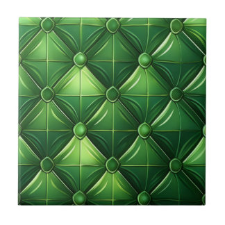 Green Tufted Design Ceramic Tile