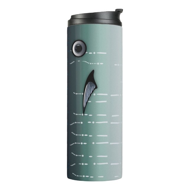 Green Tuna fish Thermal Tumbler (Rotated Left)