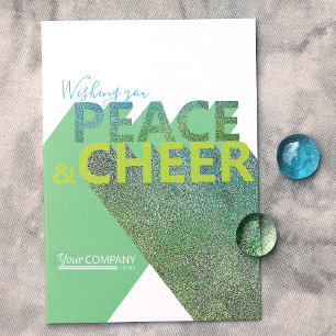 Green, Turquoise Business Holiday Christmas Card