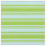 [ Thumbnail: Green & Turquoise Colored Lines Pattern Fabric ]