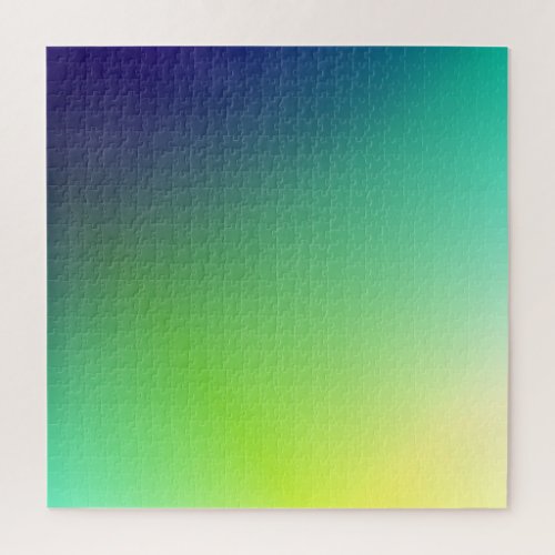 Green Turquoise gradient challenging Jigsaw Puzzle