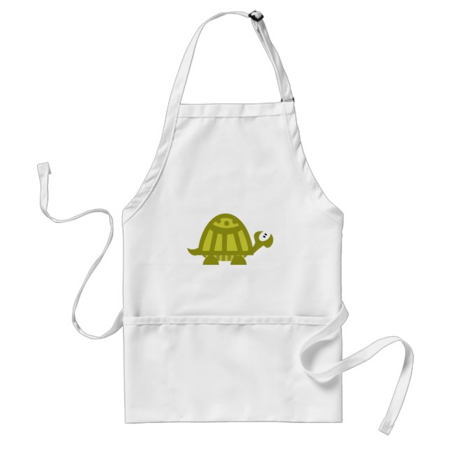 Green Turtle Adult Apron (Front)