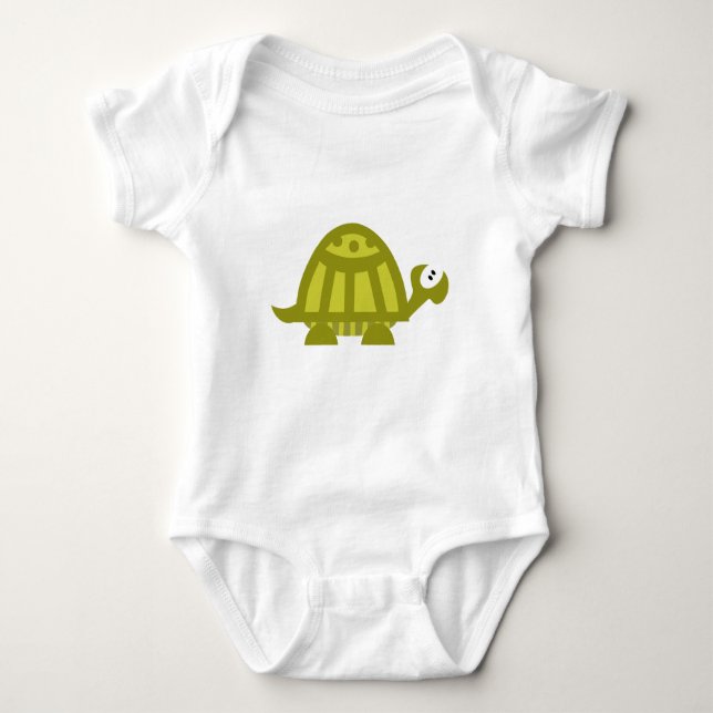 Green Turtle Baby Bodysuit (Front)