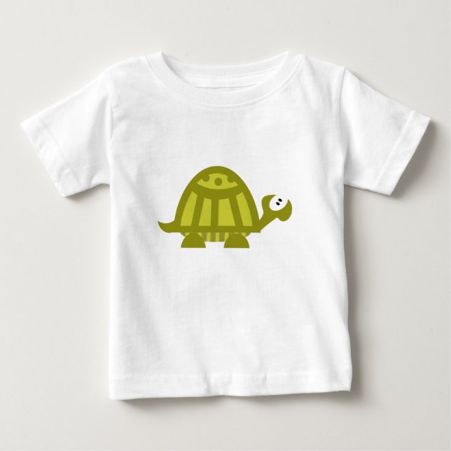 Green Turtle Baby T-Shirt (Front)