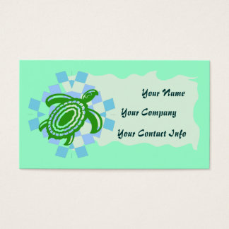 Green Turtle Business Card Template
