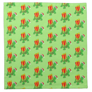 Green Turtle,Christmas Gift Christmas Cloth Napkin