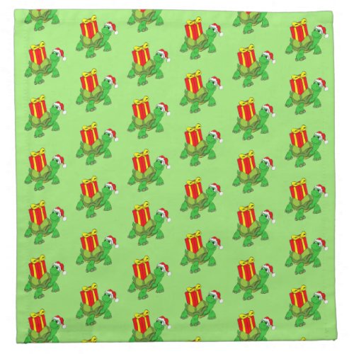 Green TurtleChristmas Gift Christmas Cloth Napkin