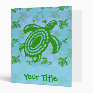 Green Turtle Customizable Art Binder