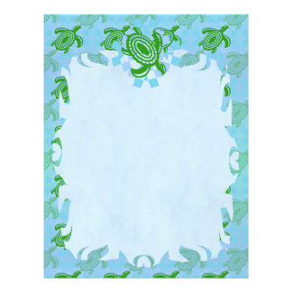 Green Turtle Flame Letterhead