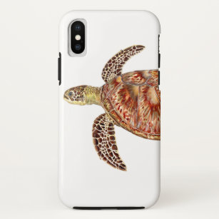 Green turtle - green Turtle Chelonia mydas iPhone X Case
