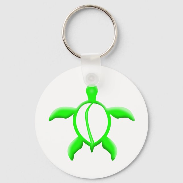 green turtle keychain (Front)