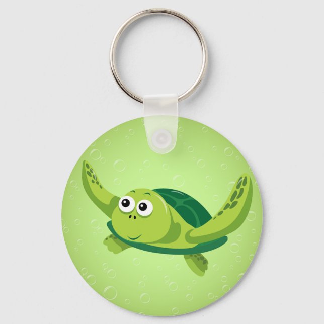 Green Turtle Keychain (Front)