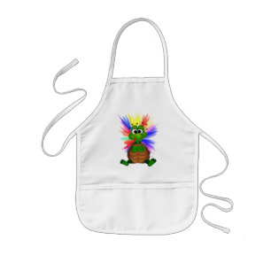 Green Turtle Kids' Apron