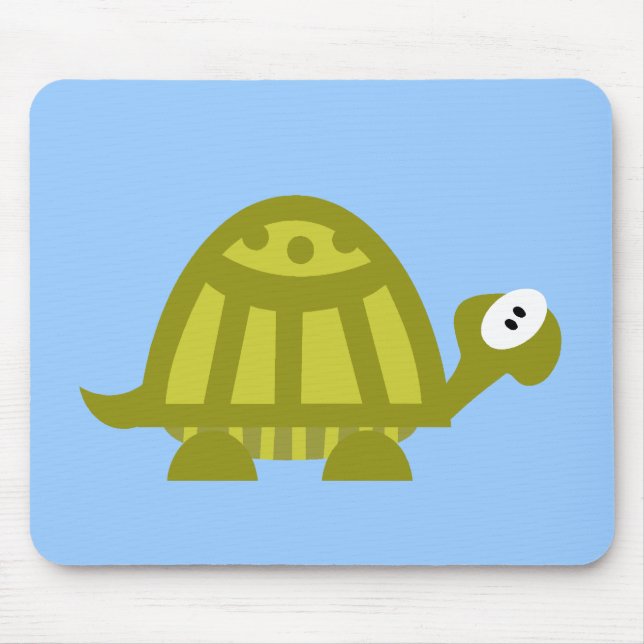 Green Turtle Mouse Pad (Front)