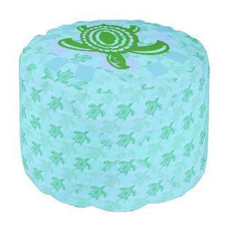 Green Turtle Pouf