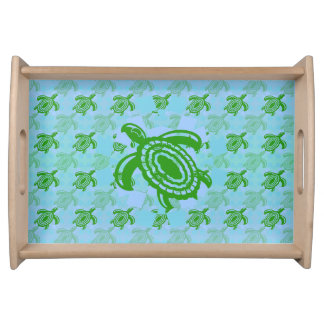 Green Turtle Serving Trays
