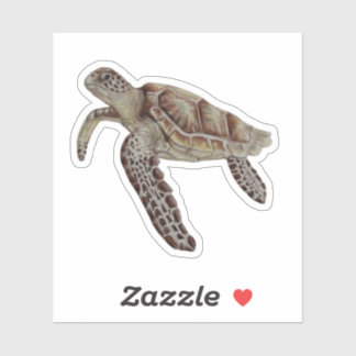 Green Turtle Sticker