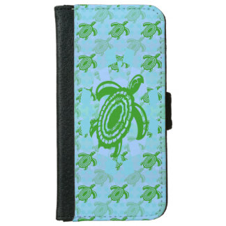 Green Turtle Wallet Phone Case For iPhone 6/6s