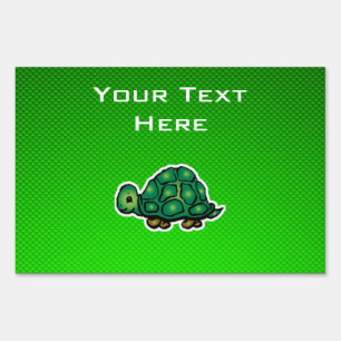 Green Turtle Yard Sign