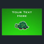 Green Turtle Yard Sign<br><div class="desc">You will love this sleek green turtle shell turtles tortoise design. Great for gifts! Available on tee shirts, smart phone cases, mousepads, keychains, posters, cards, electronic covers, computer laptop / notebook sleeves, caps, mugs, and more! Visit our site for a custom gift case for Samsung Galaxy S3, iphone 5, HTC...</div>