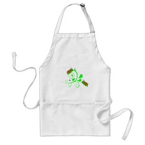 Green Turtles  Kitchen Apron