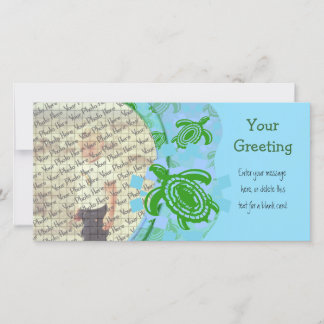 Green Turtles PhotoCard Template