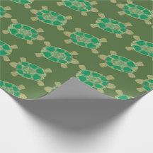 Green Turtles Wrapping Paper