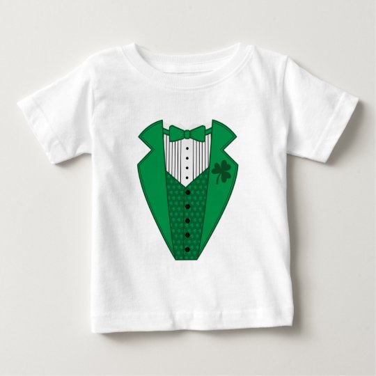 Green Tuxedo Baby T-Shirt