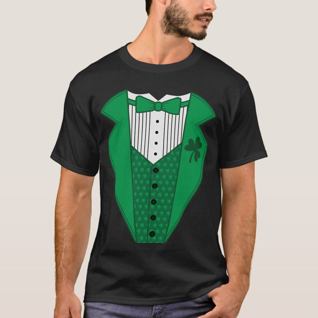 Green Tuxedo T-Shirt | Zazzle