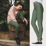 Green Tweed Texture Image Leggings<br><div class="desc">Green Thread Tweed Image Leggings. Tweed is a rough, unfinished woolen fabric, of a soft, open, flexible texture, resembling cheviot or homespun, but more closely woven. It is made in either plain or twill weave and may have a check or herringbone pattern. Though this is just an image of it....</div>