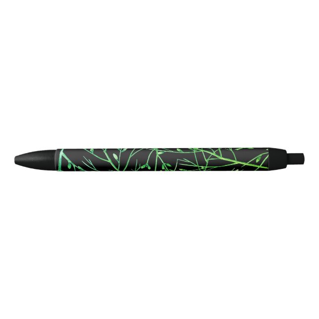 Green Twigs on Black  Pen (Front)