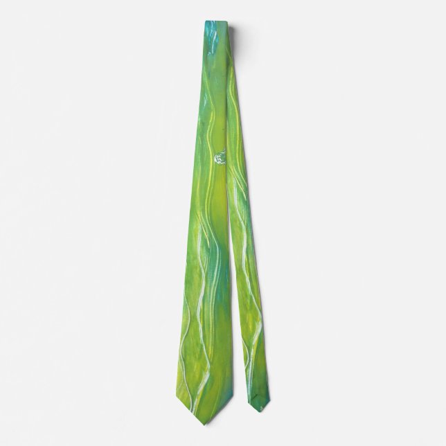 Green twist neck tie (Front)