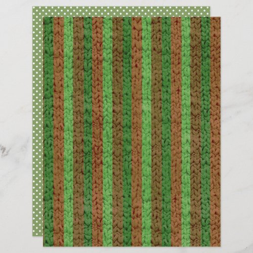 Green Ugly Christmas Sweater scrapbook paper