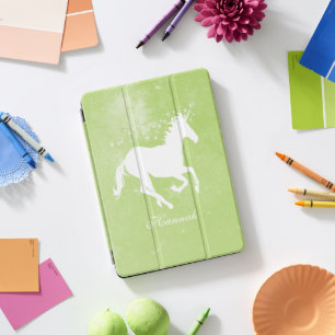 Green Unicorn Personalized iPad Pro Cover