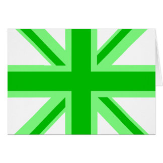 Green Union Jack Cards