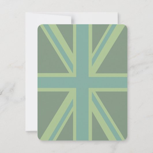 Green Union Jack Flag Decor (Back)