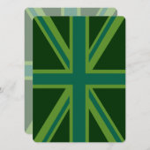 Green Union Jack Flag Decor (Front/Back)
