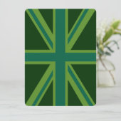 Green Union Jack Flag Decor (Standing Front)