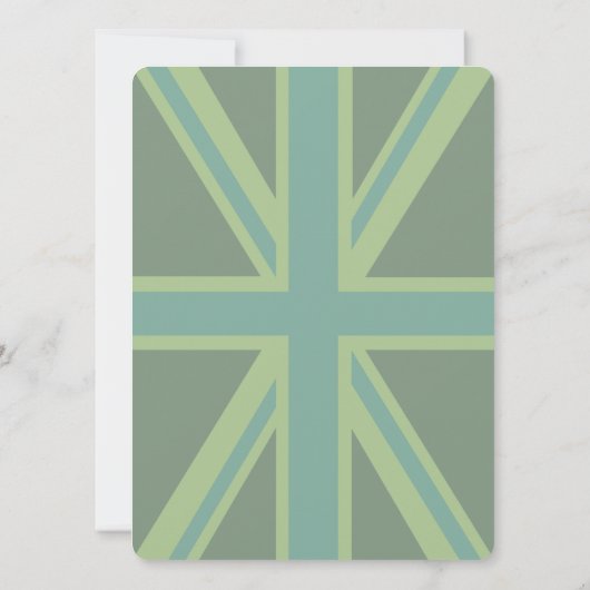 Green Union Jack Flag Decor (Back)