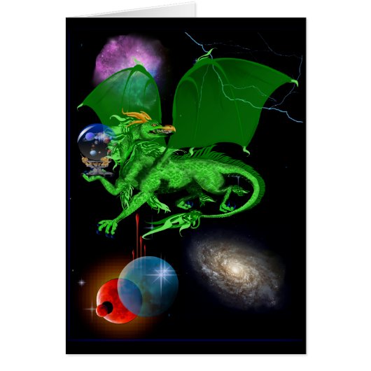 Green Universe Dragon Card (Front)